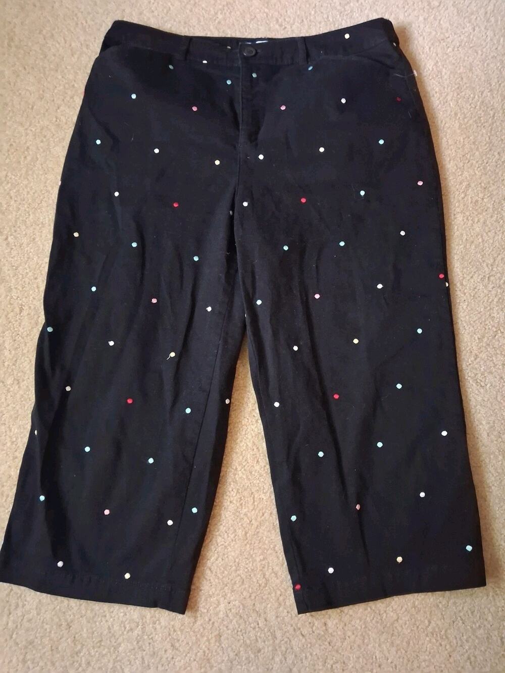 Croft & Barrow Women's Blue Capri Pants Regular Size 14 for Women